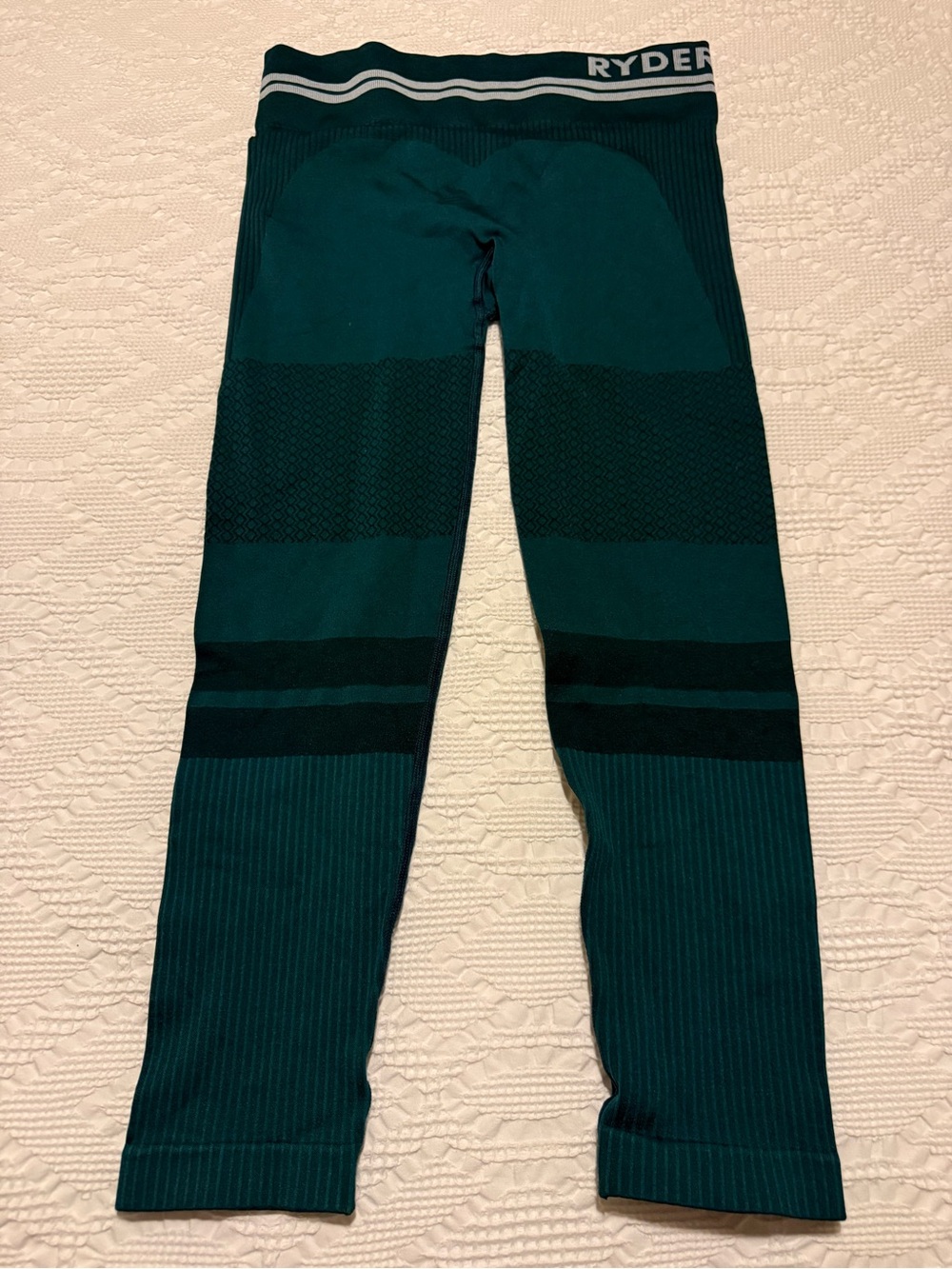 Ryderwear Kids Teal Green Seamless Performance Leggings
